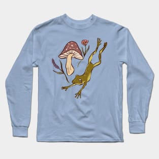 Frog and mushroom Long Sleeve T-Shirt